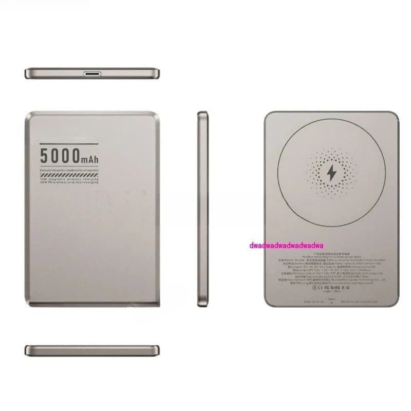 Power Bank Banca di alimentazione magnetica wireless adatta per caricabatterie Powerbank Magsafe da 5000 mAh QI2