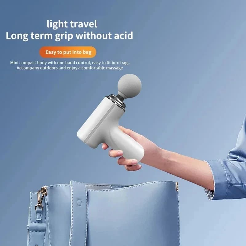 Electric Massage Gun with 4 Interchangeable Heads & LED Light for Full Body Relaxation Electric Massage Gun