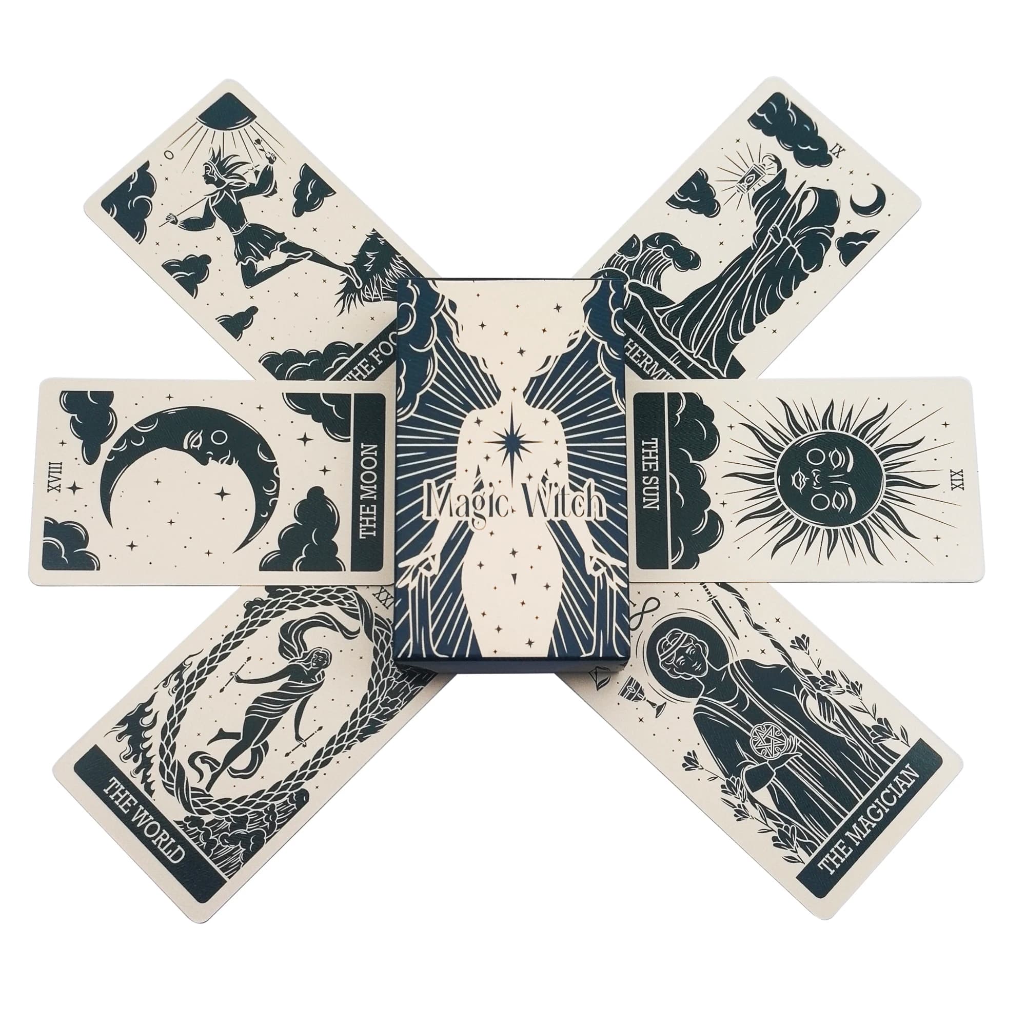 Carte dei tarocchi della strega magica Un mazzo da 78 Oracle Visioni inglesi Edizione divinazione Borad Giochi di gioco regalo