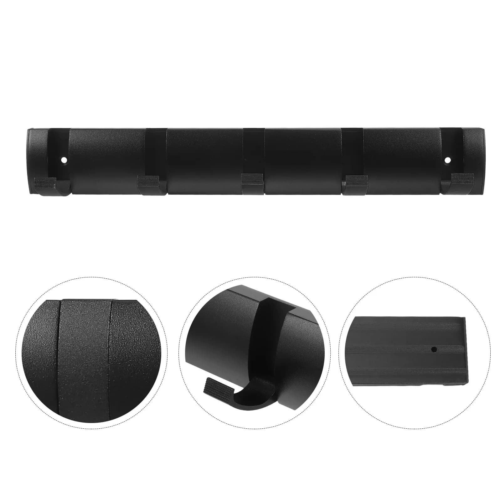 Ganci Appendiabiti Pieghevoli da Parete Invisibili, Resistenti, Neri, 13.4x2x0.6 Pollici, per Bagno, Ingresso, Porta, Asciugamani, Vestiti
