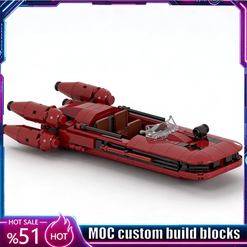 NEW 299Parts MOC Sci-Fi Desert Vehicle Model DIY Customize Creative Ideas Technology Toy Assembly Puzzle Gift Collection Display