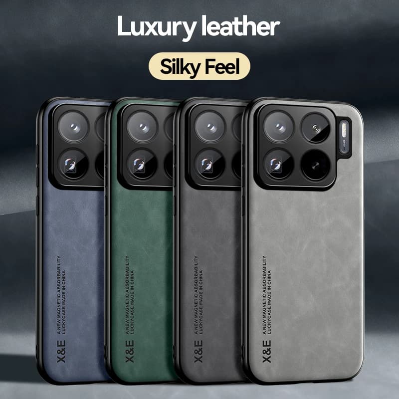 Custodia in pelle di lusso per Xiaomi 15S Pro Supporto magnetico per auto Custodia per telefono per 15ultra 14Pro 14Ultra 14T 14Tpro 14 Cover Fundas