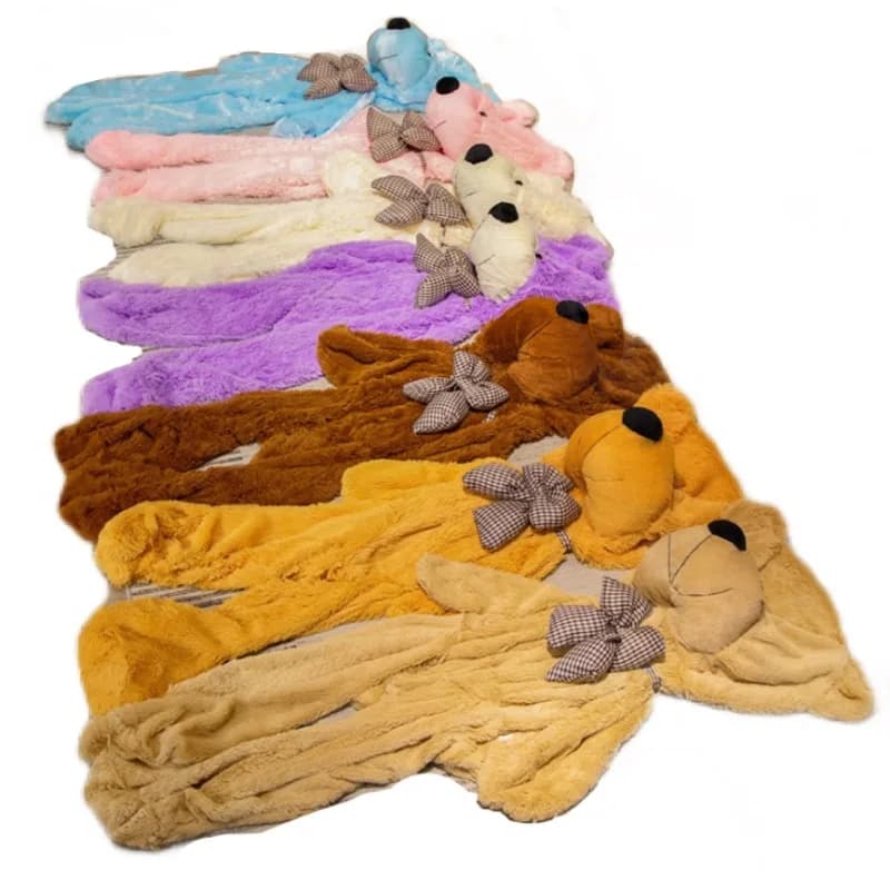 60-140 cm Morbido non imbottito Vuoto Teddy Bear Pelle Grande cuscino che abbraccia Cuscino animale Regalo di compleanno per bambini Giocattoli di peluche semilavorati