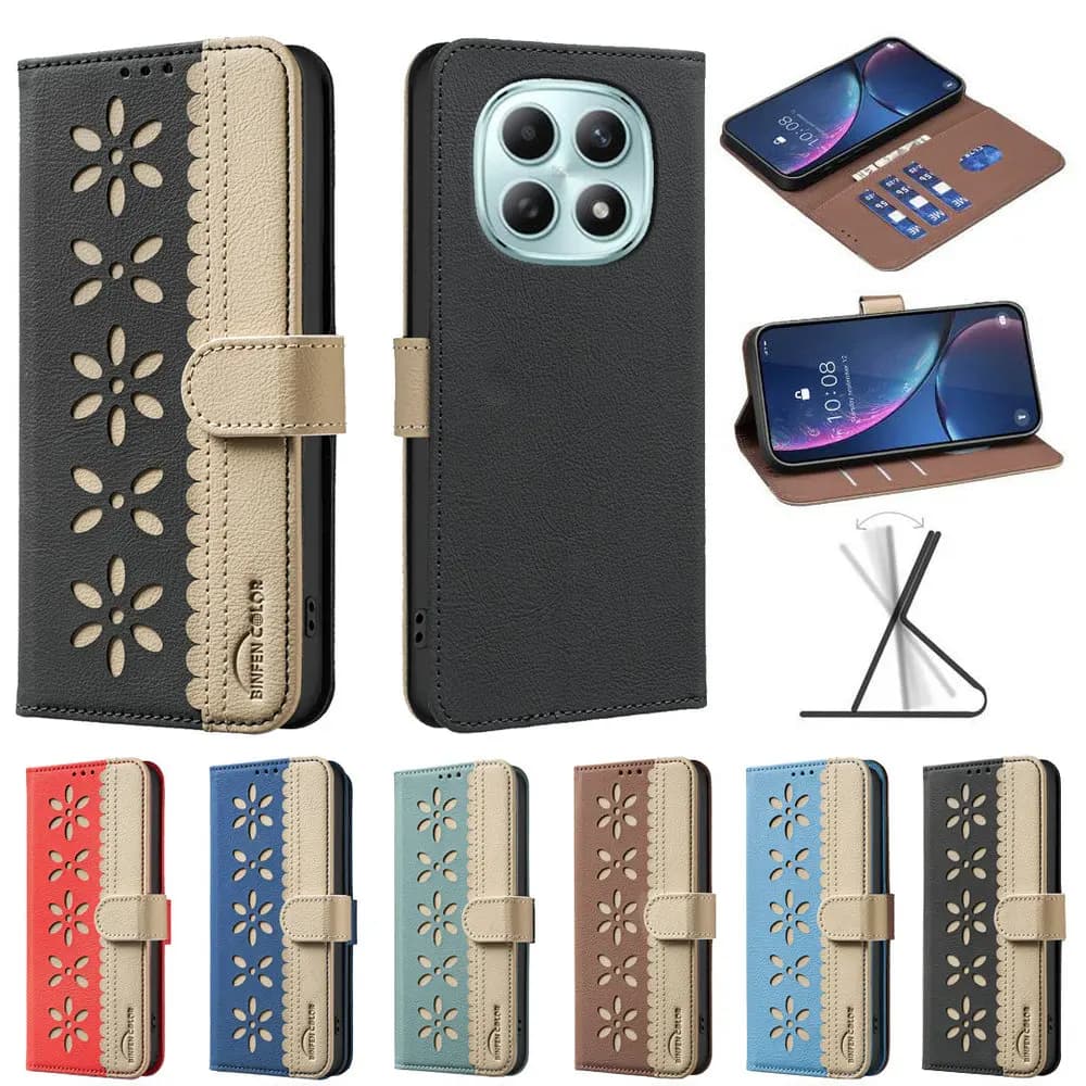 For Xiaomi Redmi Note 15 Pro Plus 5G RFID Blocking Leather Wallet Case For Redmi Note 15 Pro 4G Etui Note 15 Pro+ Luxury Cover