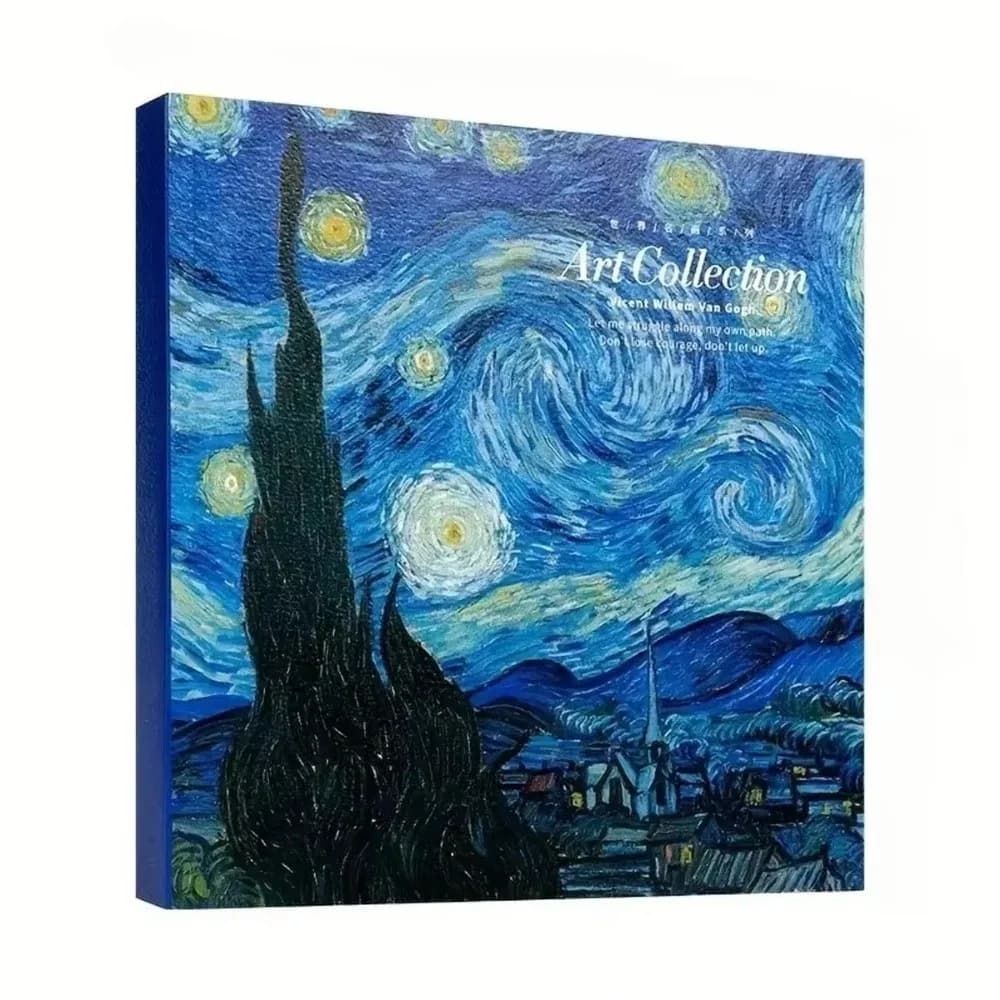 DIY 80 Sheets Blank Sketchbook Thicken Starry Sky Sketch Pad Oil Painting Book Square Sketch Book Crayon Painting Art