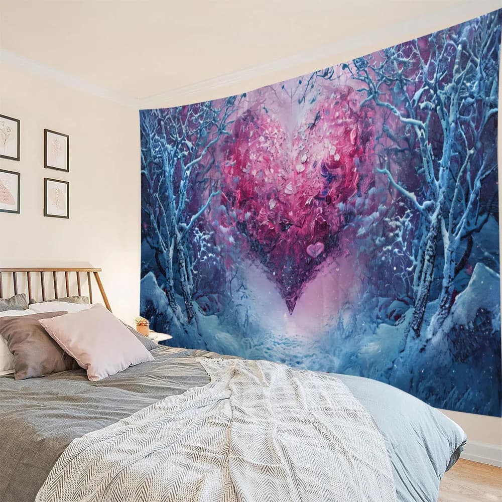 Dream Forest tapestry hanging wall cartoon background hippie cloth decoration home wall cover outdoor picnic mat sheet