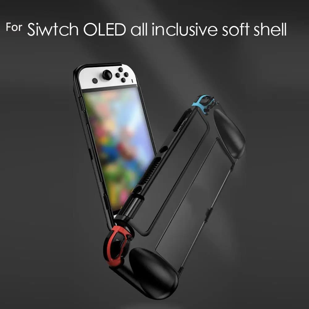 Accessori: Custodia Protettiva in Silicone per Nintendo Switch OLED, Cover per Console di Gioco