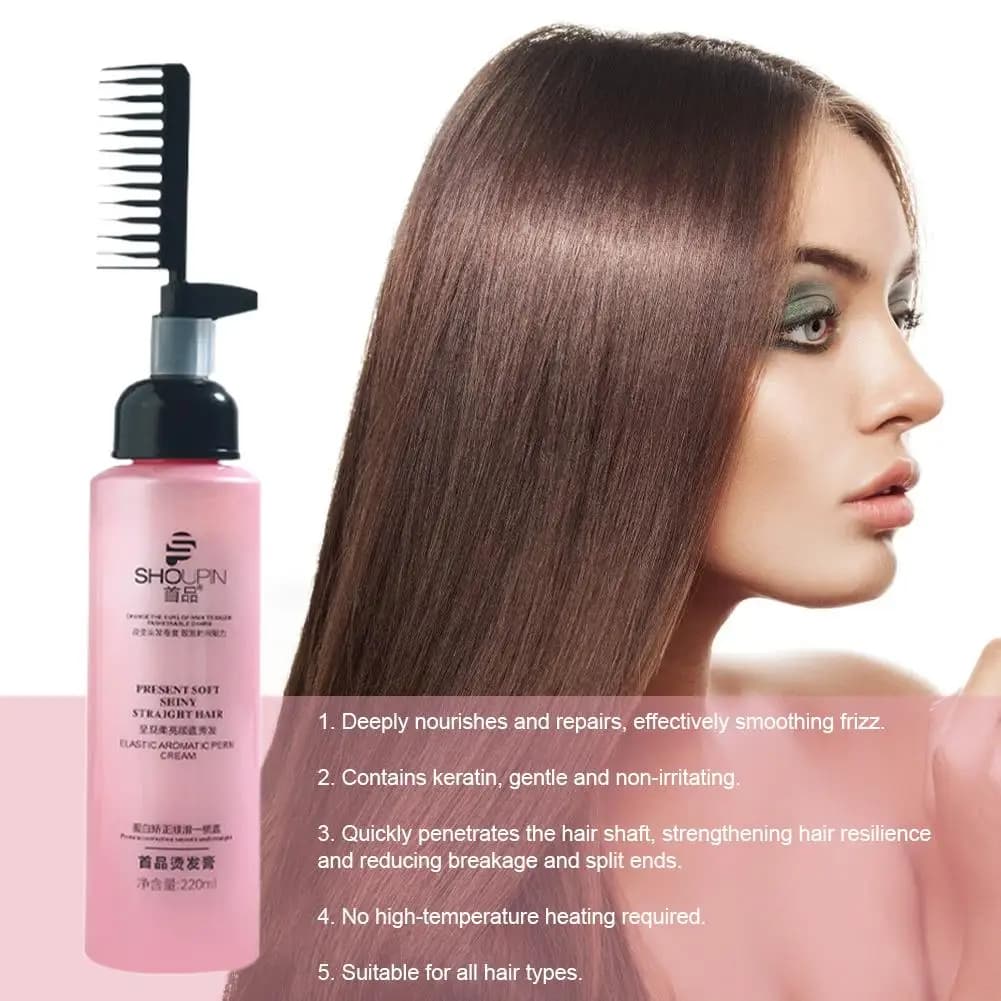 Keratin smoothing hair cream with comb repair mask for cream hair products ironing salon permanent professional H4P1