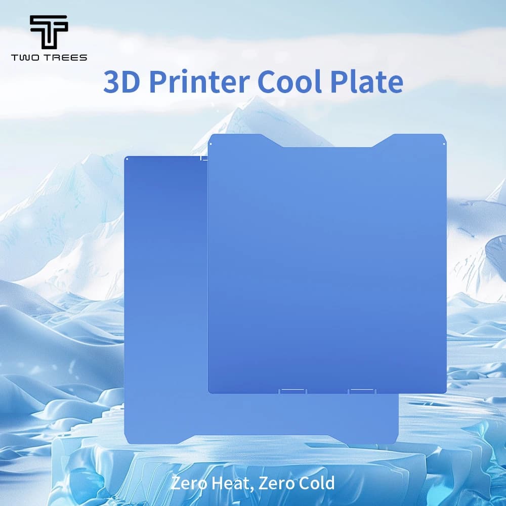 Double Sided Glacier Cold Build Plate Spring Steel Cold Bed For Anycubic Kobra S1 S1C / Bambu Lab H2S H2C / Creality K2 K2 PRO.