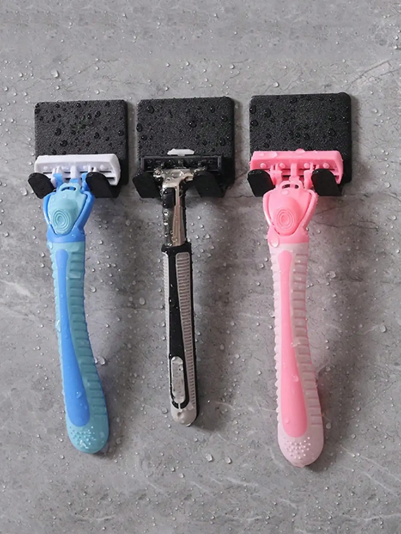 Wall rack in 1/2/3 pieces with hook for power cord, clothes rack and bag hook. Wall hooks without drilling, multifunction