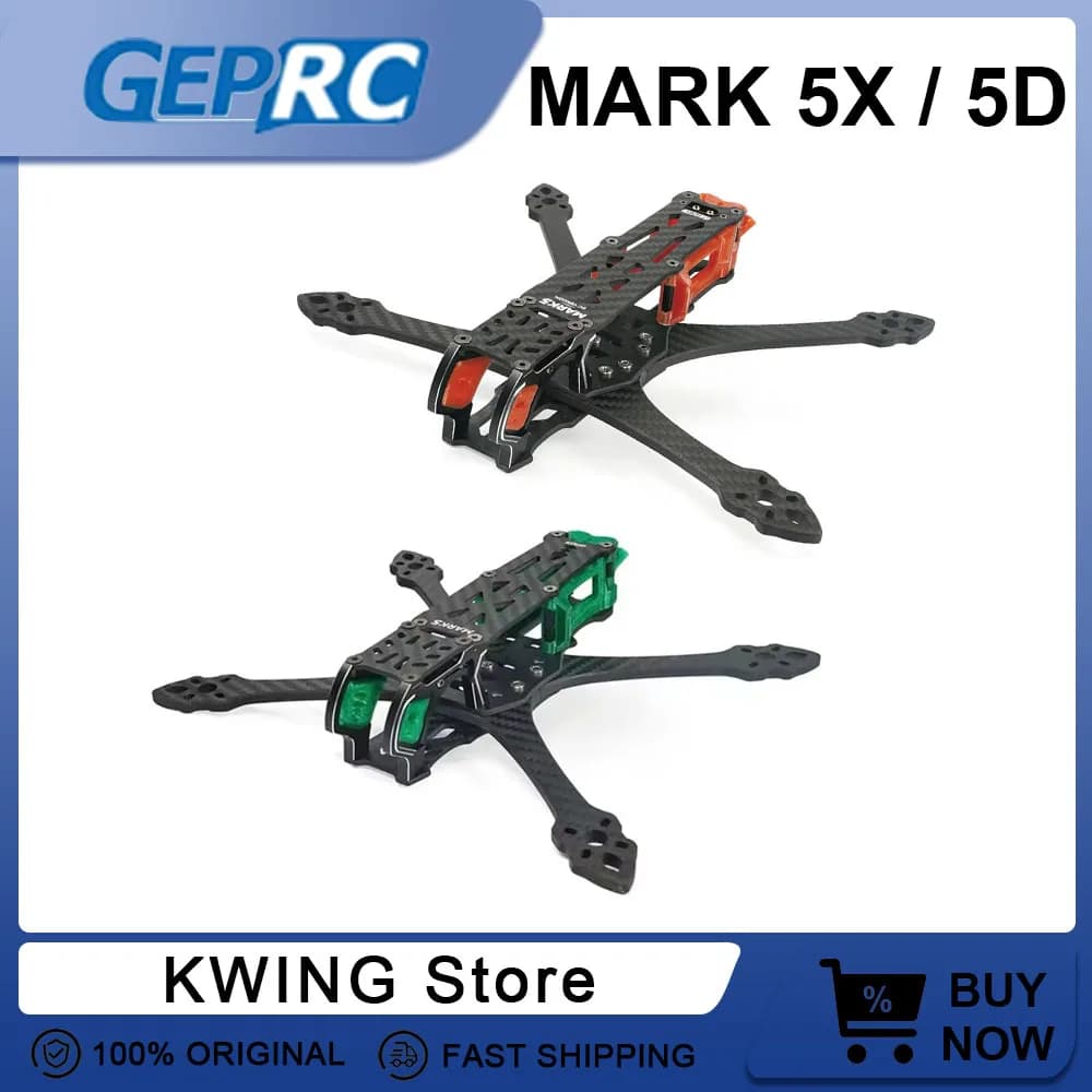 GEP-MK5D O3 MK5X to MK5D DeadCat 5 inch frame GEP-MK5X O3 Frame Parts for O3 Air Unit RC FAI FROM TE FPV Racing Drone GEPRC GEP MK5D