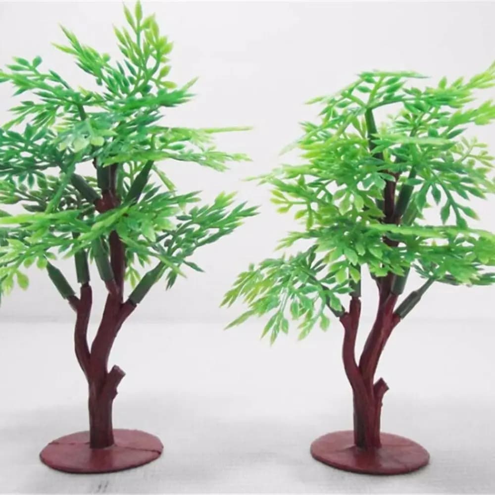 Trees Scene Decoration Miniature Figurines Micro-landscape Fake Tree Flower Pot Ornaments Model Ornament Tree Artificial Tree