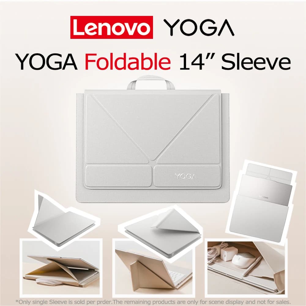 Custodia Multifunzione Lenovo YOGA 14 Pollici con Supporto, Chiusura Magnetica Leggera, Pieghevole, Impermeabile, per Tablet e Laptop