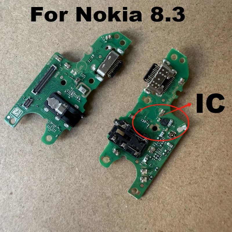 Per Nokia 8.3 Porta di ricarica USB Jack Dock Connettore Cavo flessibile con scheda microfono Sostituzione connettore porta caricatore USB