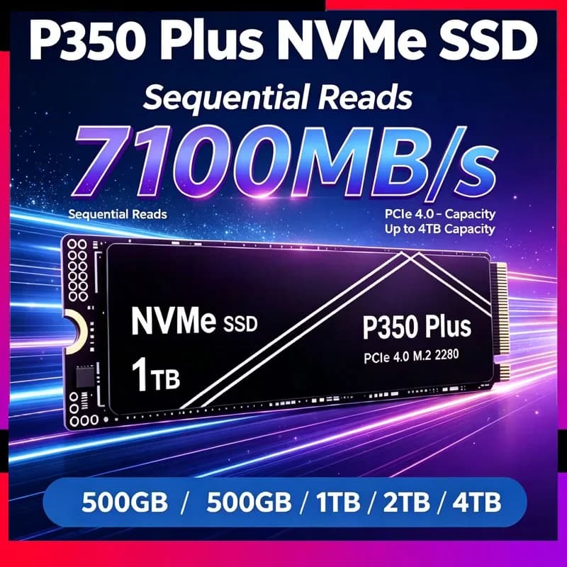 New 1TB 2TB 4TB NVMe PCIe M.2 SSD, Internal High-Performance Solid State Drive for Gaming PCs, Laptops and PS5.
