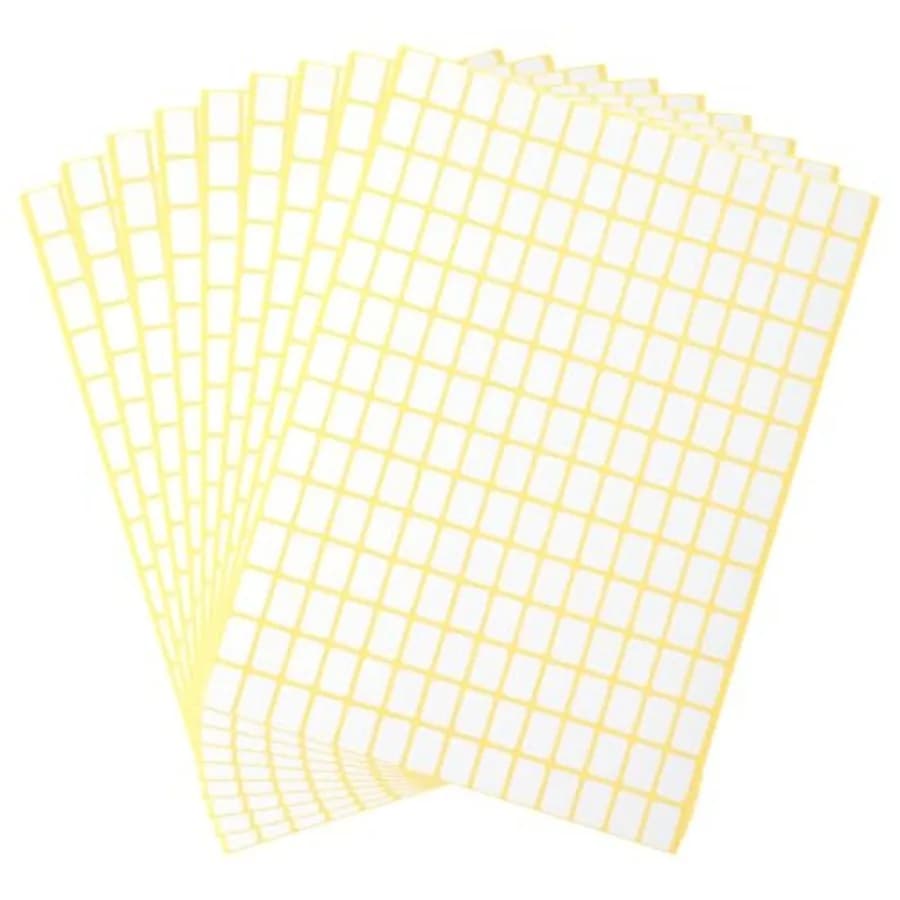 2940 Pezzi Etichette Adesive Piccole 0,5 x 0,3 Pollici, Etichette Bianche Opache Rimovibili per Barattoli, Scatole, Cartelle