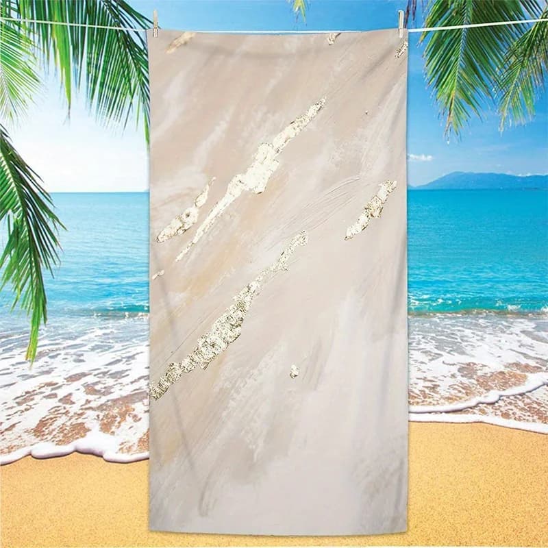 Asciugamano da spiaggia Asciugamano da spiaggia con motivo sabbia, protezione solare fantasia e antivento, adatto per piscina, campeggio, coperta da viaggio