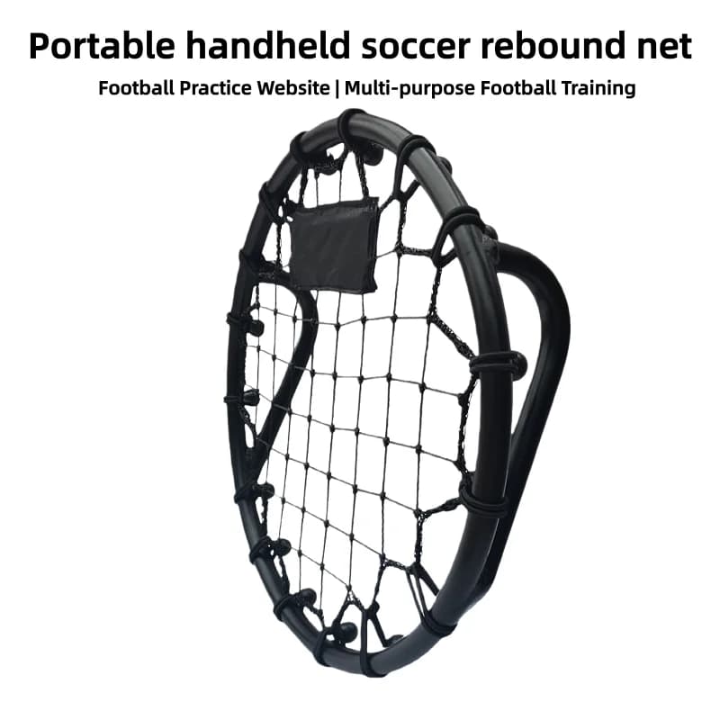 Rete di rimbalzo portatile portatile per rete elastica da calcio, uno strumento di allenamento per l'agilità del calcio per portieri, forniture per campo da calcio