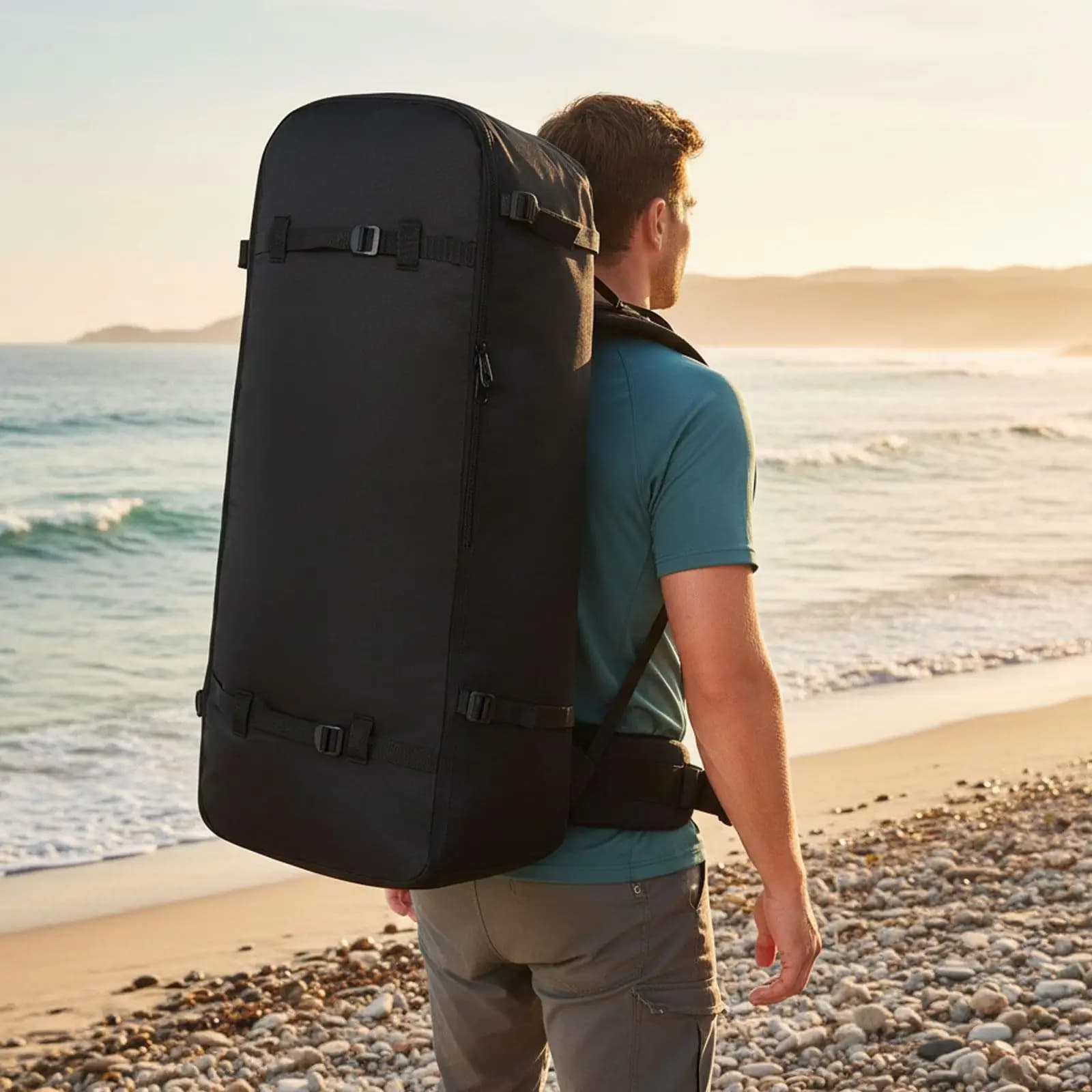 Borsa Impermeabile per Paddle Board, Organizer Leggero con Cerniera Grande per Conservazione di Kayak e Tavole da Surf