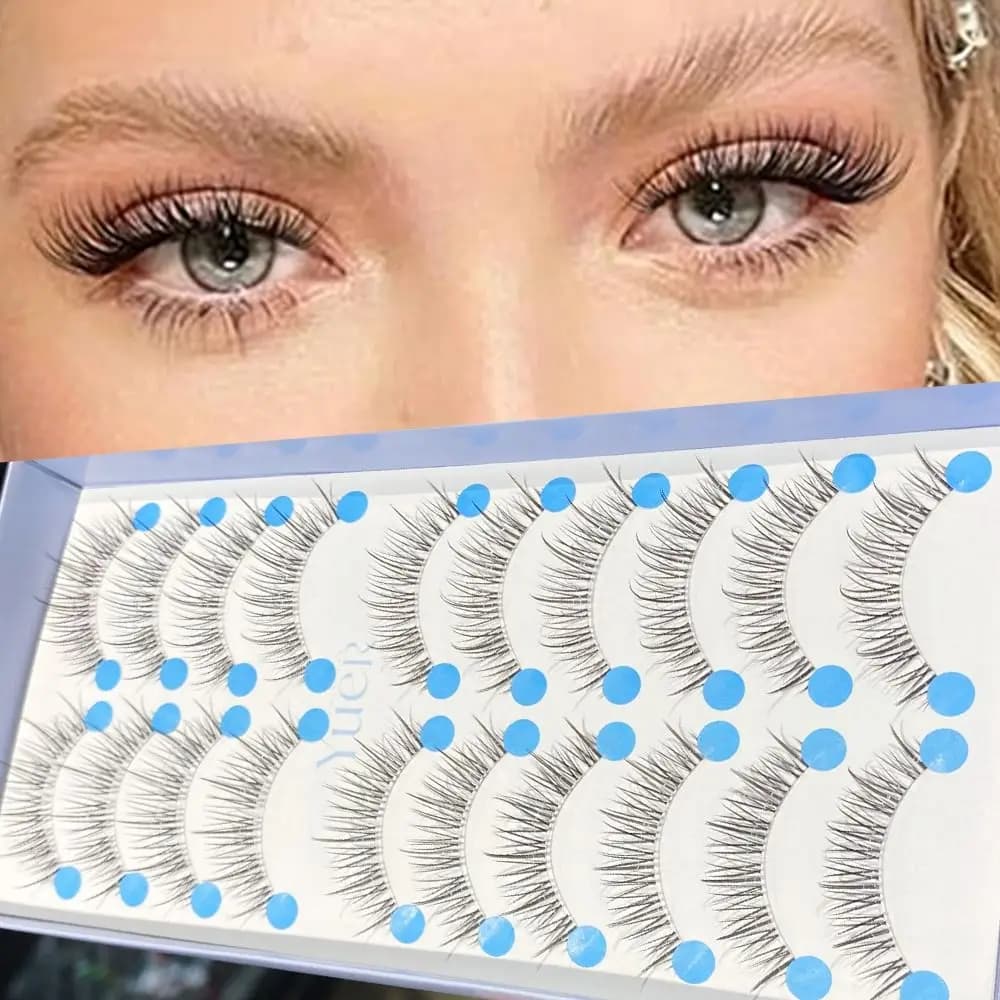 Nuove Ciglia Finte 3D in Finta Pelliccia di Visone, Morbide e Voluminose, Strumenti per Extension Ciglia, Naturali e Lunghe, Fatte a Mano, per Trucco Occhi Donna