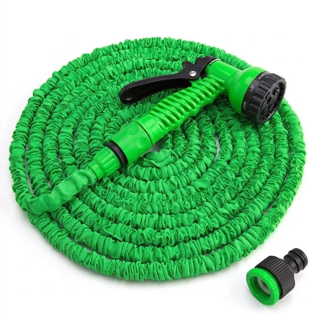 High Pressure Car Wash Gun With Expandable Magic Hose Offering 7 Water Spraying Functions For Efficient Home Garden Water Hose