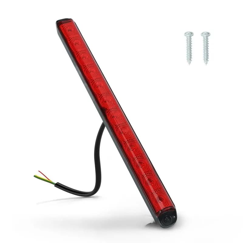 Nuova barra luminosa posteriore per rimorchio a LED da 15,5" Freno/Parada/Indicatori di direzione Striscia rossa e ambra per pick-up/camion/camper/UTV Buono