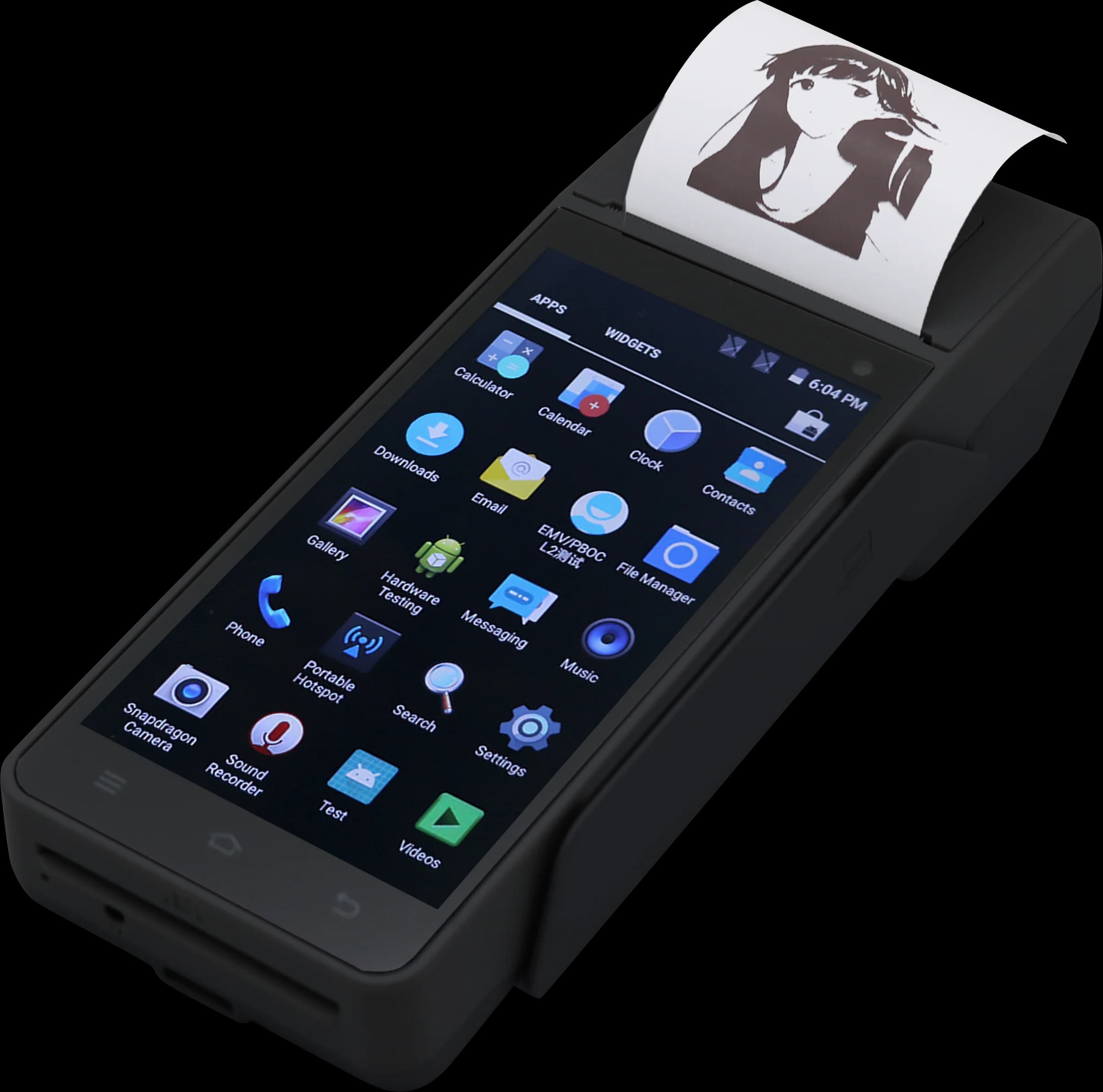 Terminale POS WIFI 4G POS Android tutto in uno portatile ad alte prestazioni, lettore di schede NFC Sistema POS ristorante, stampa di banconote