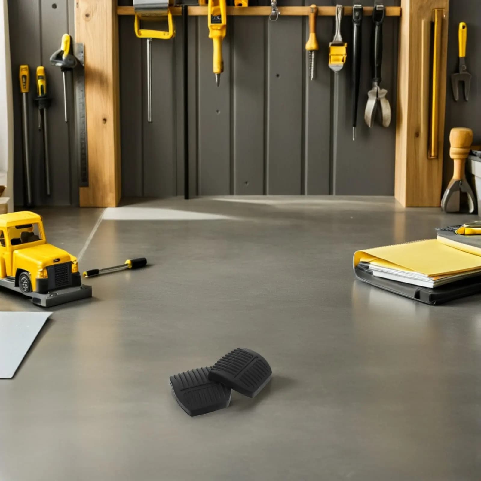 2 Pezzi Copripedali Antiscivolo e Ammortizzanti per Frizione e Freno Carrello Elevatore, Ricambio per Pedane Auto Resistenti