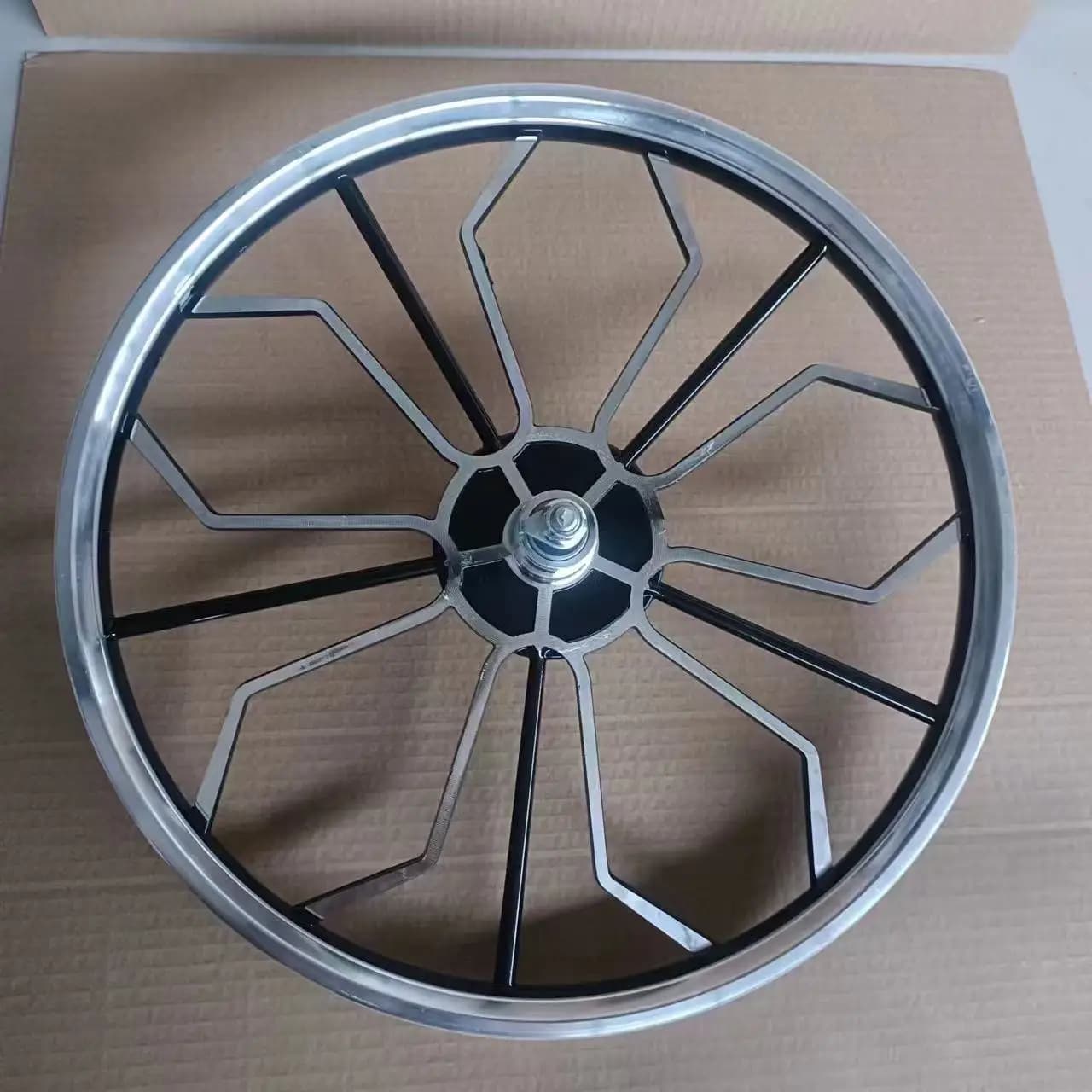 Set di ruote integrate per bicicletta da 20 pollici Cerchione per bicicletta pieghevole Mozzo ruota in lega di alluminio Installazione del freno a disco della bicicletta Larghezza del pneumatico 2.25