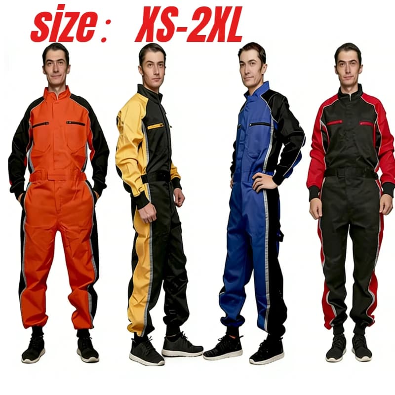 Tuta Impermeabile per Moto e Kart, Giacca Resistente all'Usura con Logo, Tuta da Kart per Adulti, Completo ATV per Corse Fuoristrada