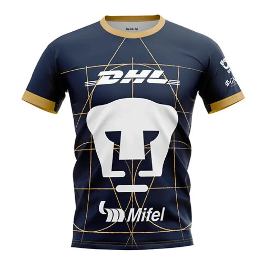 Fashionable design football jersey Unam Home And Away 2025 Jersey Men Women Clothing T-shirts oversize breathable quick drying