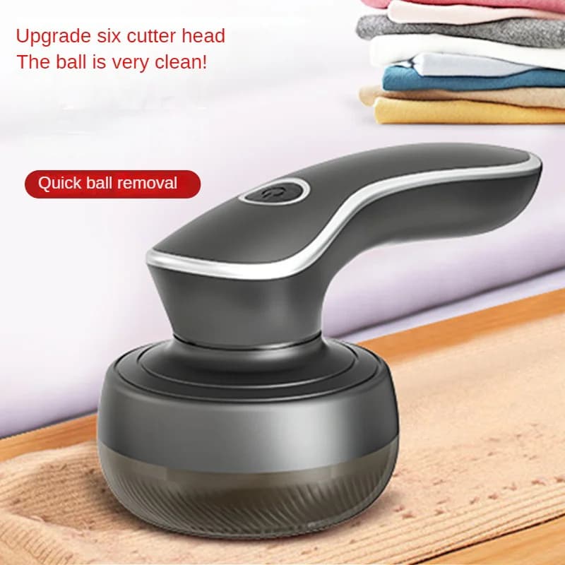 Rasoio per tessuti ricaricabile, rasoio per pelucchi alimentato tramite USB, maglione Rimuovi pelucchi dai vestiti con 2 lame extra a 6 foglie