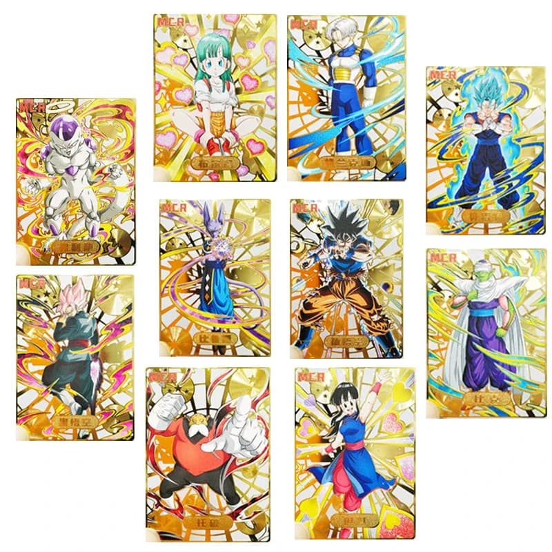 Anime Dragon Ball Son Goku Torankusu Vegeta Iv Bulma nuove carte scheletro in metallo fatte in casa collezioni di giochi regalo di compleanno per ragazzi