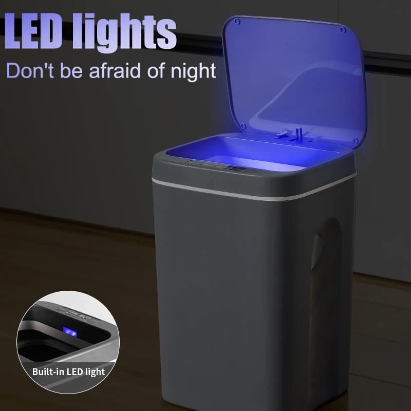16L Intelligente Pattumiera Pattumiera Tocco Automatico Bagno Spazzatura Wc Recycle Waste Bin Cestino Sensore da Cucina per Secchio della Spazzatura