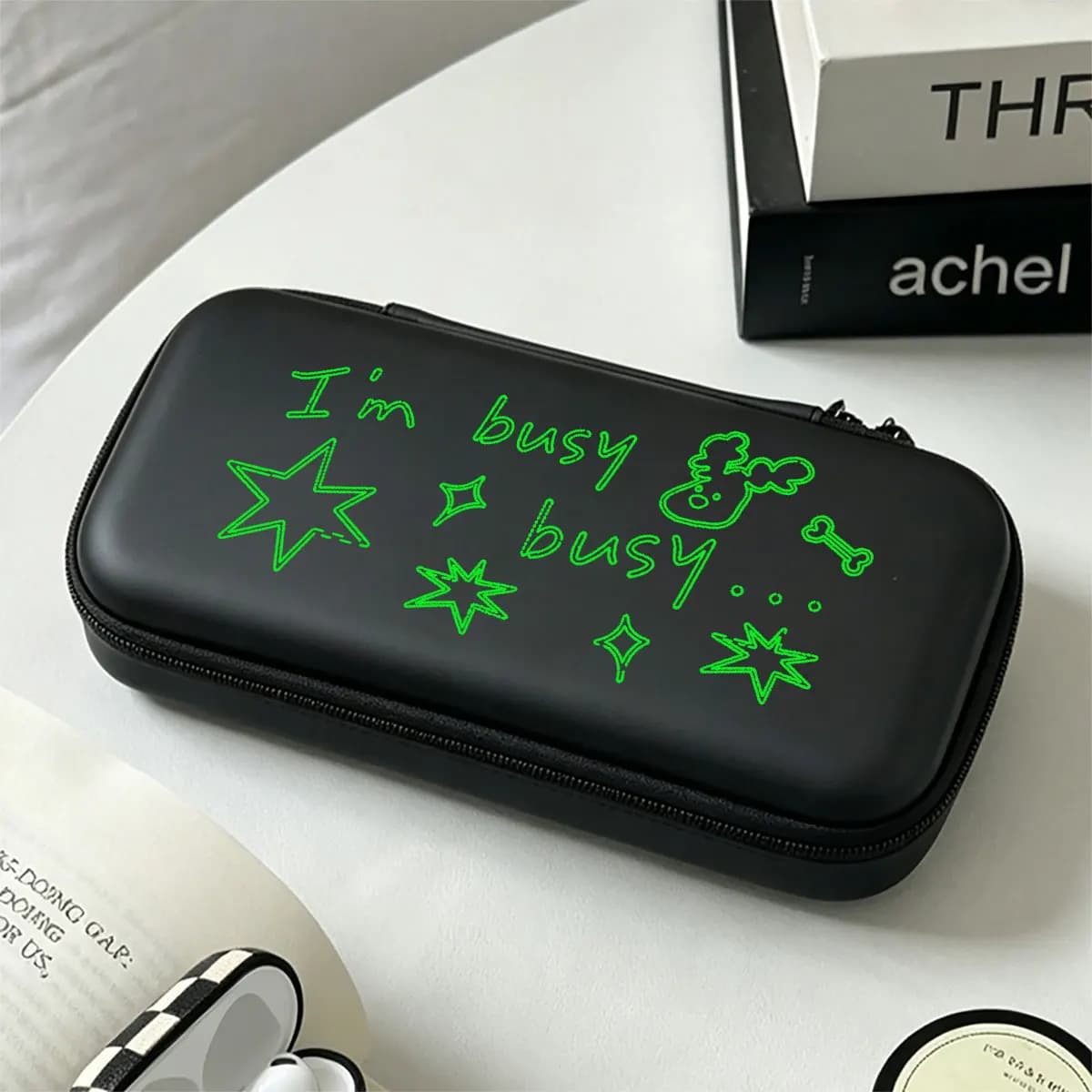 Cute Shockproof Carry Case Portable Travel Gaming Accessories Storage Bag With Mesh Pockets for Nintendo Switch Lite/OLED