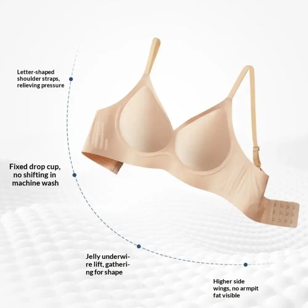 High Quality Seamless Lingerie Seamless Bra Without Steel Ring Gathered Upper Support Lift Bra Breastrest Bra Women's Underwear