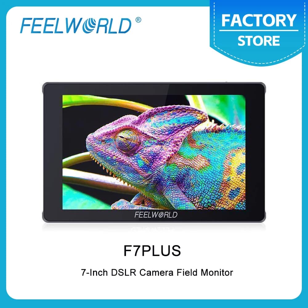 FEELWORLD F7 PLUS Monitor on camera with 7 inch touch screen Power Kit NP-F 4K HDMI 1200nit