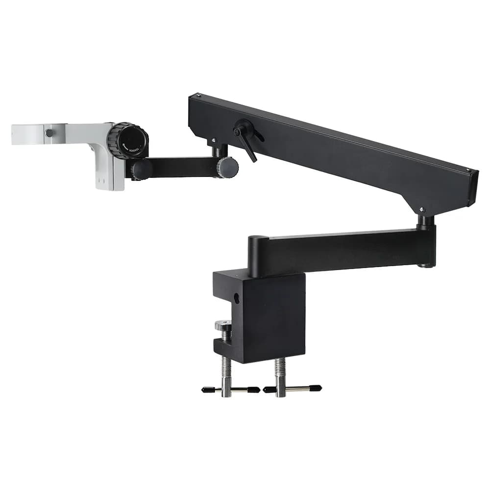 Cantilever Holder Stand with Table Clip Articulating Arm Pillar Clamp Holder Bracket Adjusted Up and Down for Stereo Microscopes