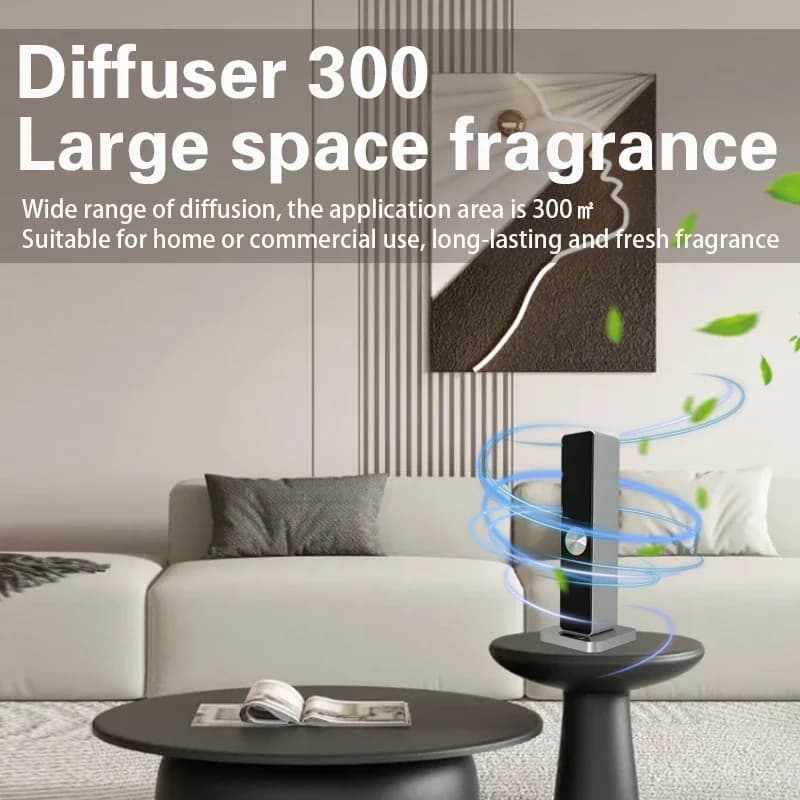 WiFi Controlled Tabletop Aroma Oil Diffuser Intelligence Rechargeable USB Fragrance Scent Machine with 4000mah Battery 100ml