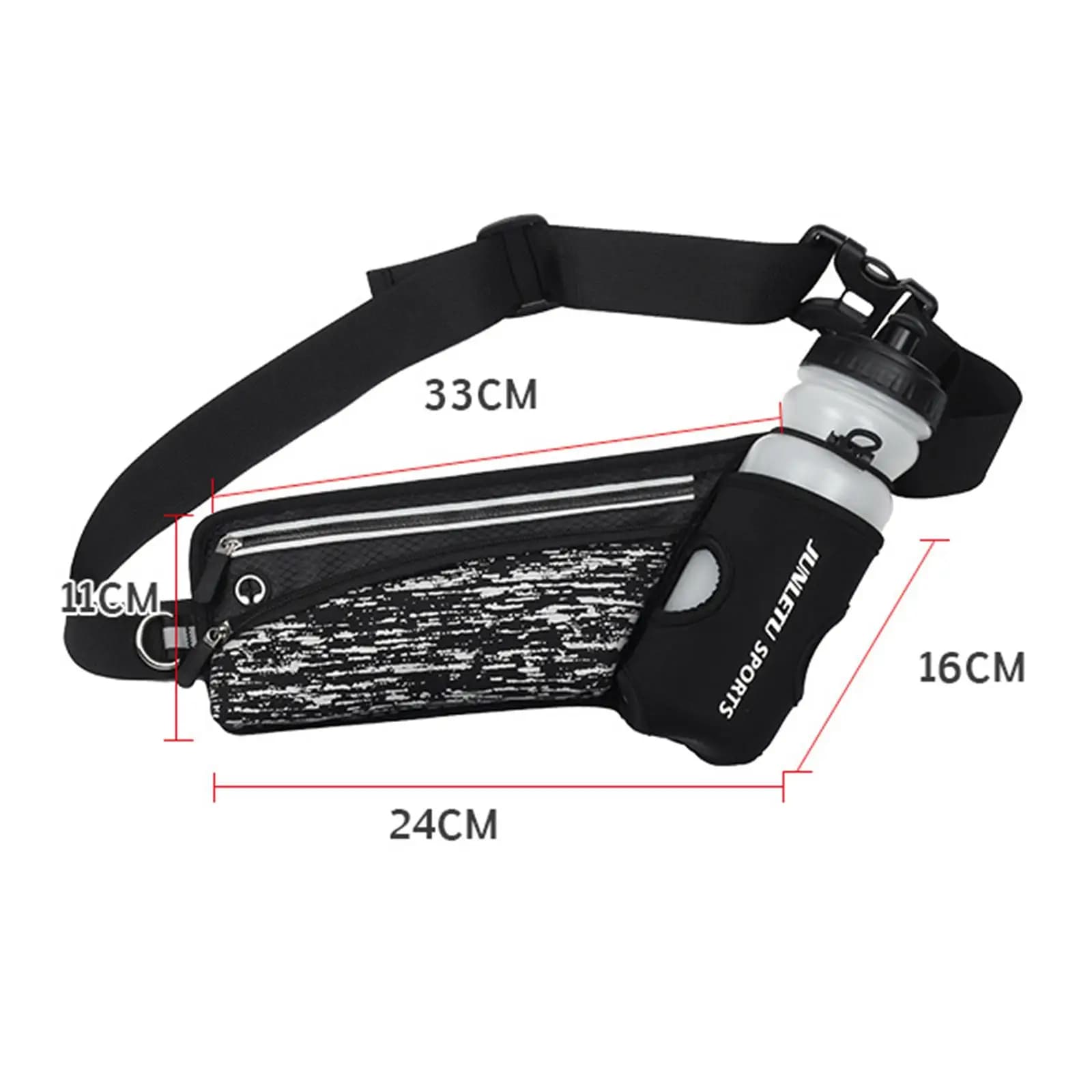 Multi Purpose Running Belt Fanny Waist Bag Sports Pockets Purse Phone Pouch