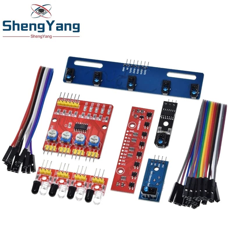 1 4 5 8 channels TCRT5000 IR photoelectric barrier line module binary infrared obstacle avoidance sensor for Arduino DIY