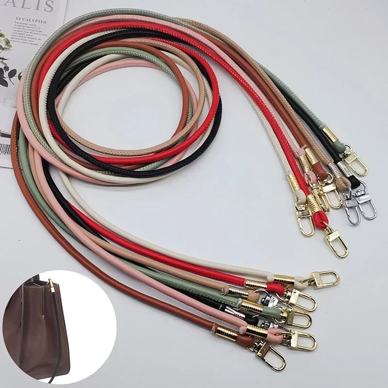 Sostituzione cinturino per borsa a tracolla in pelle Unicolor con catena di prevenzione della perdita di telefono per progetti di creazione di borse fai-da-te