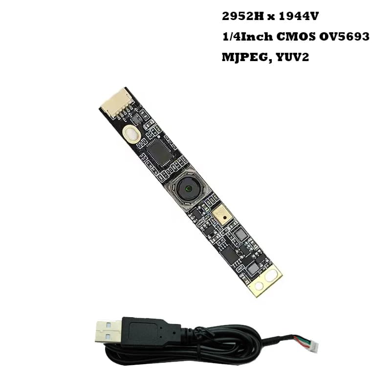 USB 2.0 2K 5MP HD camera module OV5693 AF/FF MJPEG, YUV2 UVC OTG USB Plug and Play Laptop Webcam