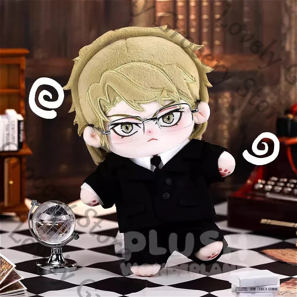Peluche Anime Bungo Stray Dogs Kunikida Doppo Cosplay, Bambola di Cotone Morbida con Vestiti Intercambiabili, Stampa Maumet, Regalo