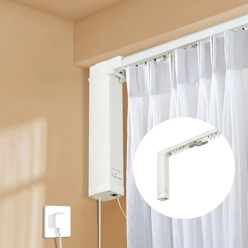 Silent Automatic Curtain Motors with Aluminum Binary, Current Powered, Custom Length, for Residential and Commercial Use, Durevoli and Intelligent