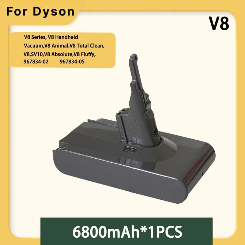 Factory Direct for Dyson V8 vacuum cleaner rechargeable lithium battery,V8 Series, V8 Handheld Vacuum,V8 Animal,V8 Total Clean