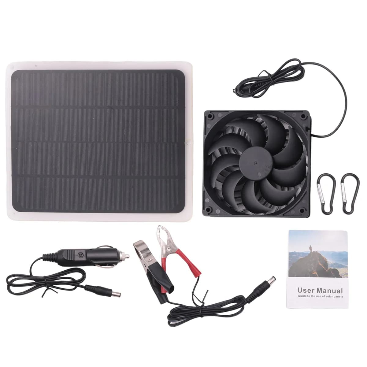 Sorpreso! Ventilatore di scarico del pannello solare 20W 12V USB Ventilatore ad energia solare Ventilatore di scarico portatile impermeabile IP65 esterno