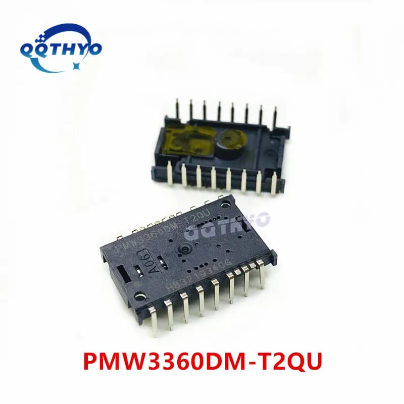 2 Set/lotto 100% Nuovo Originale PMW3360DM-T2QU + Lente LM19-LSI PMW3360 PMW3360DM Sensore Del Mouse Ottico Gioco di Navigazione Chip DIP-16
