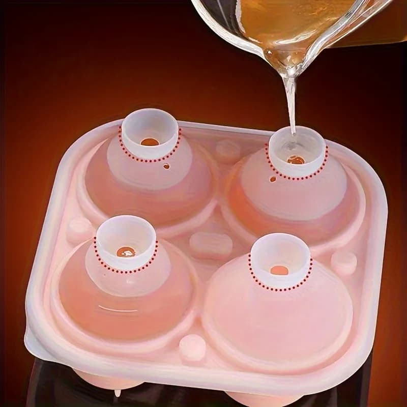 Stampo per Cubetti di Ghiaccio a Forma di Rosa con 1 Scomparto, per Cioccolato, Gelatine, Cubetti di Ghiaccio, per Camper, Feste, Cucine e Accessori per Frigoriferi