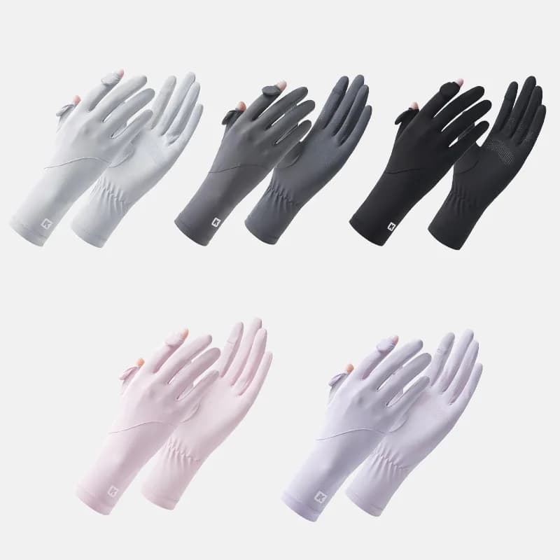 Guanti da donna con protezione solare UV Guanti estivi traspiranti con protezione solare a dita intere per ciclismo, guida, escursionismo, equitazione, UPF 50+